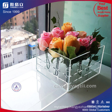 Factory Luxury Romantic Clear Acrylic 9 Roses Box